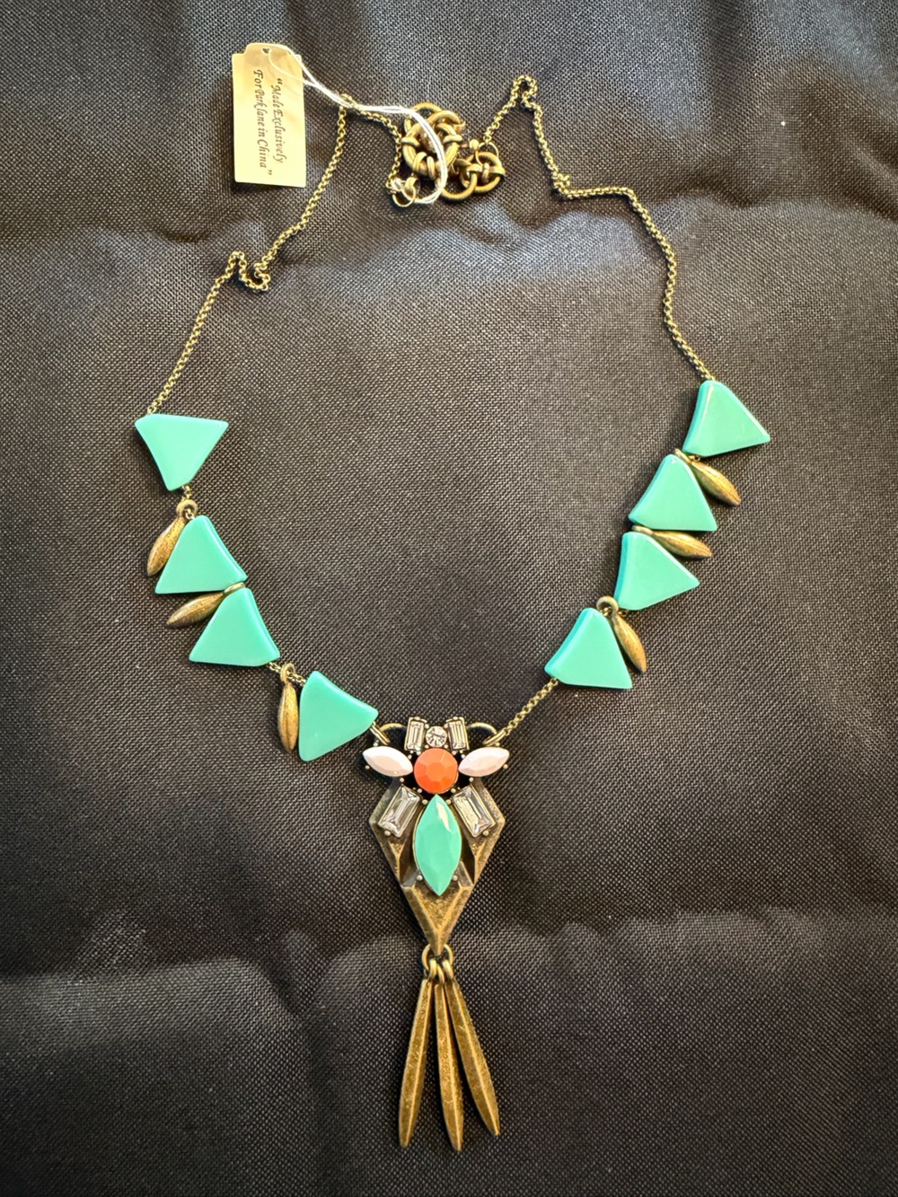 Park Lane Turquoise Coral Statement Necklace NWT Retired